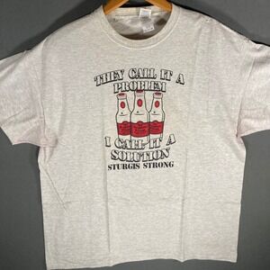 Sturgis Beer‎ Graphic T Shirt Mens XL Gildan Funny Biker Motorcycle Tee